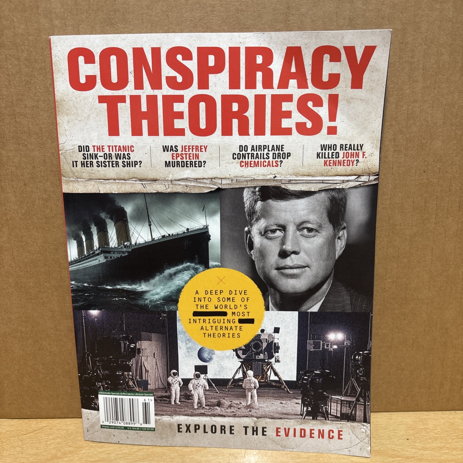 Conspiracy Theories! a360media Magazine JFK Moon Landing Jeffry Epstein Clintons