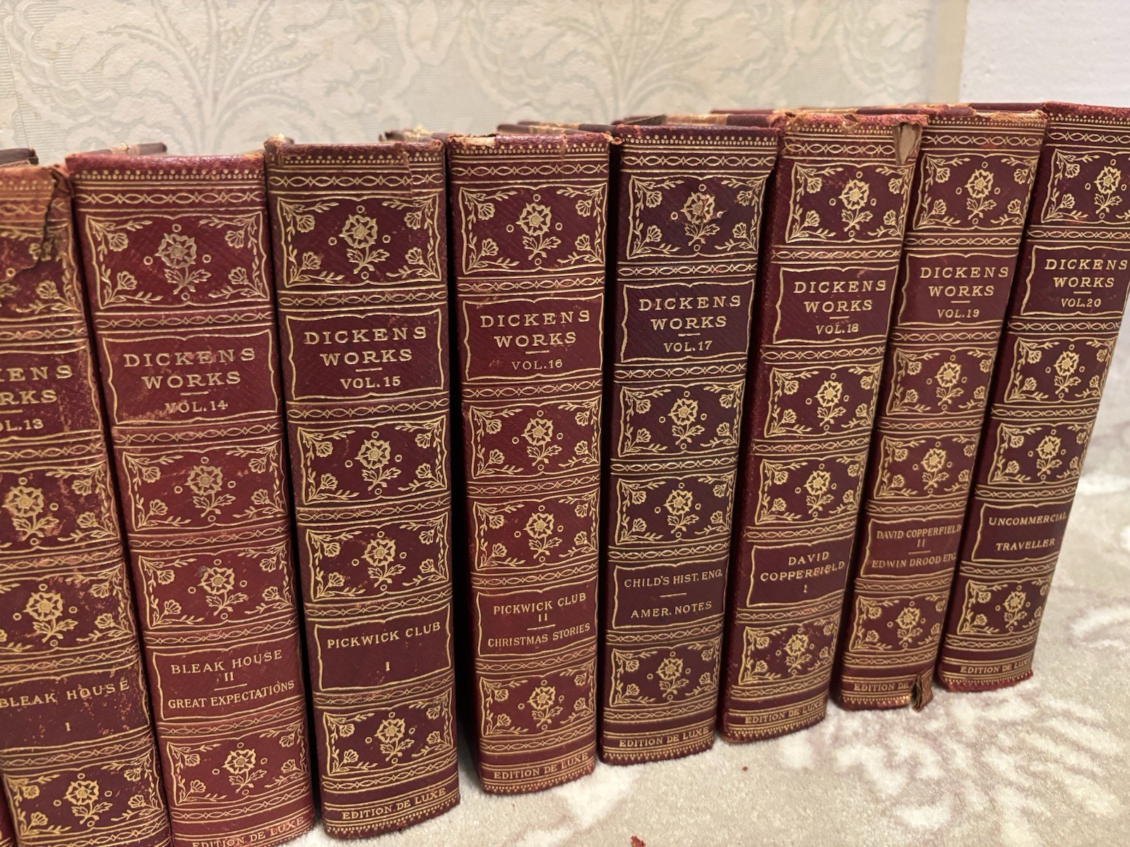 Dickens Works 17 Volumes /Nottingham Society Edition De Luxe /Vintage 4-20