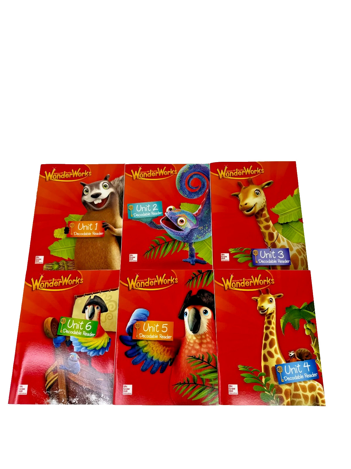 Reading WonderWorks Decodable Reader Grade 1 (First) Units 1-6 Paperback NEW!