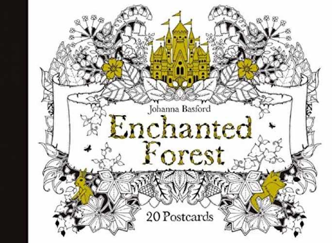 Enchanted Forest Postcards: 20 – Card Book, by Basford Johanna – Acceptable n