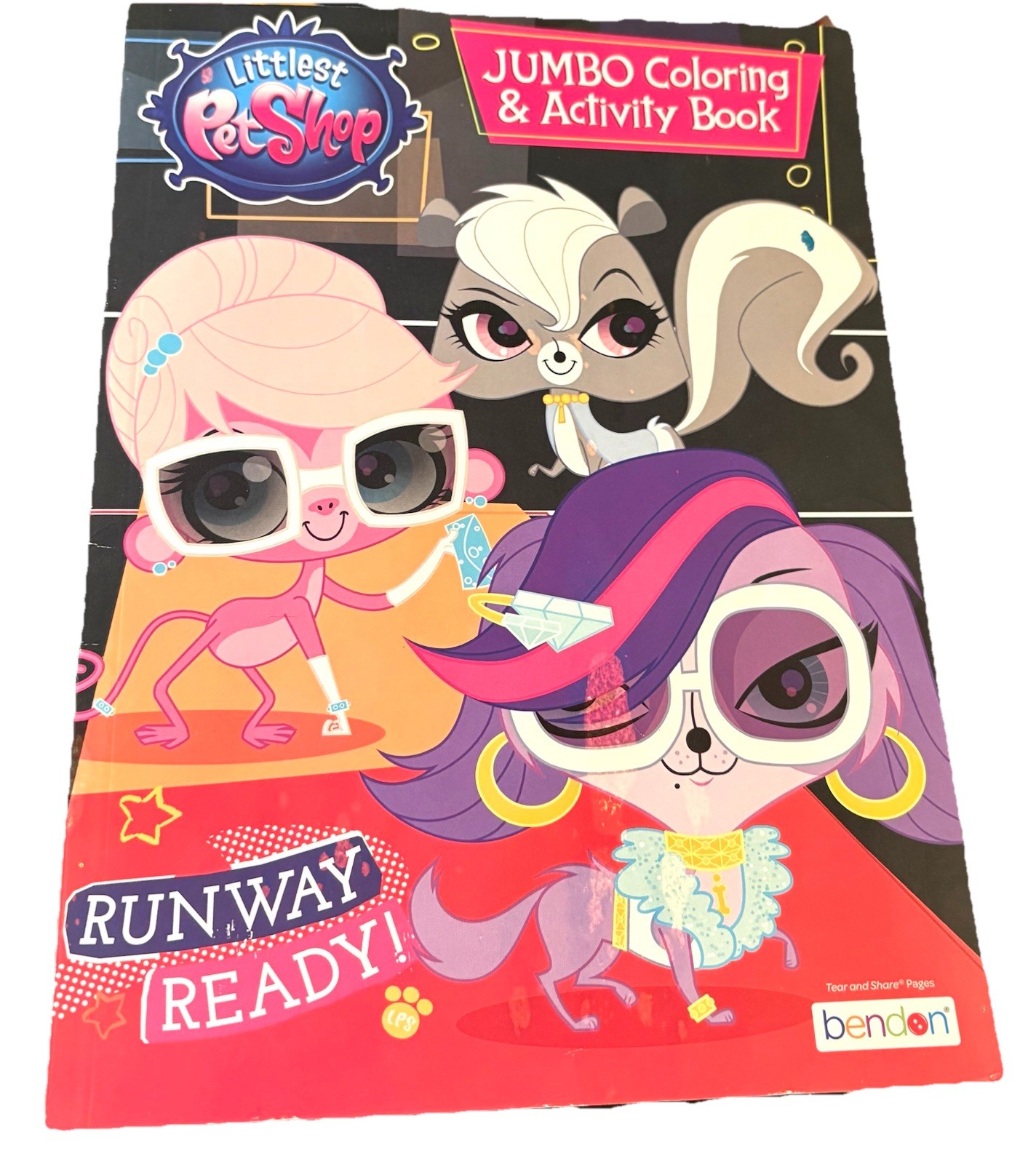 2018 Littlest Pet Shop Jumbo Coloring & Activity Book LPS Runway Ready Cover New