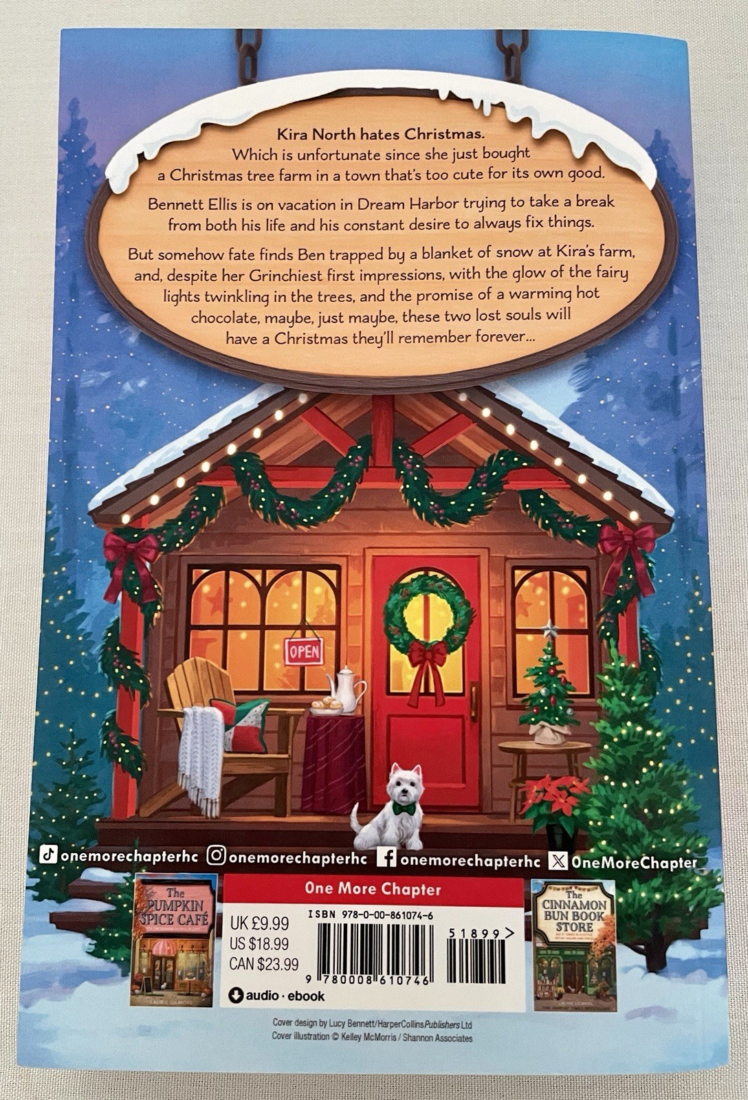 NEW! ✨BEDAZZLED✨”The Christmas Tree Farm” Paperback Book by Laurie Gilmore