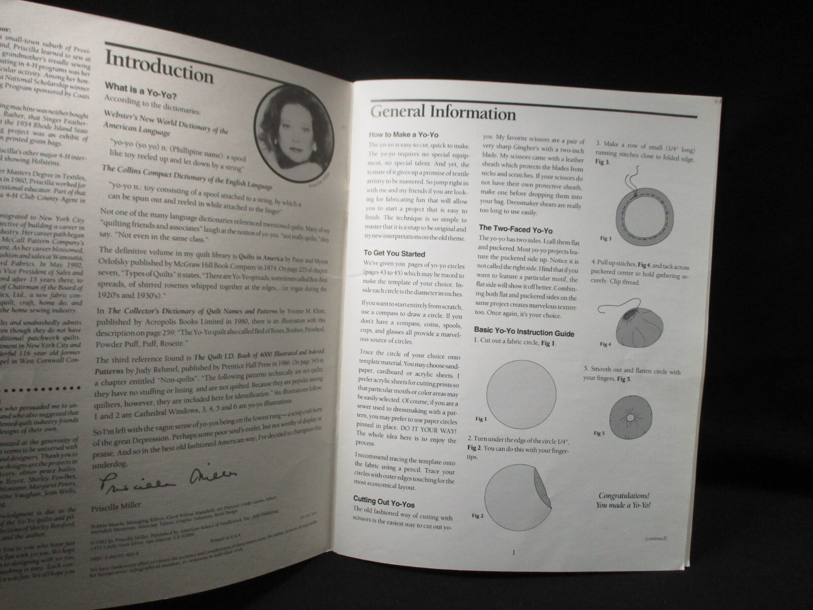American School of Needlecraft Booklet – YO-YO – 45 Pages