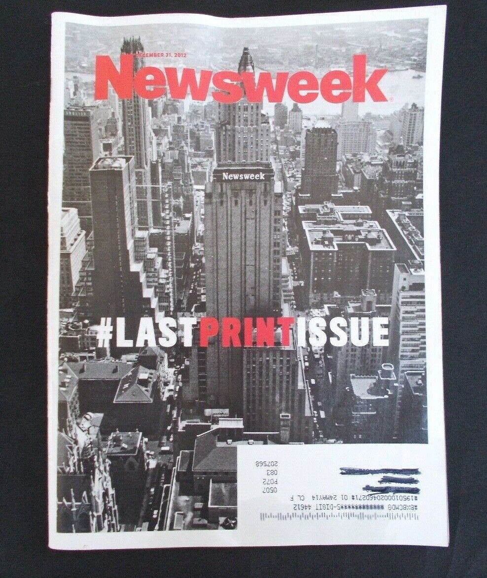 Newsweek Magazine Last Print Issue – December 31, 2012