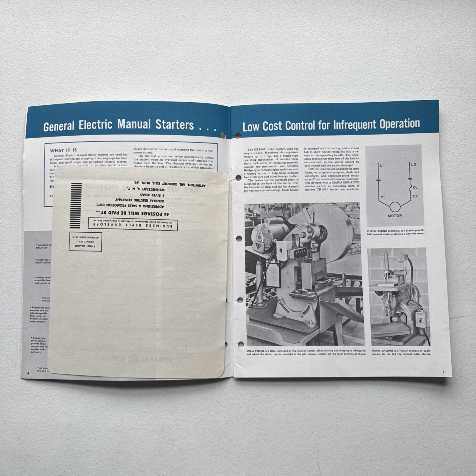General Electric 1956 General Purpose Control Operation & Application Manual