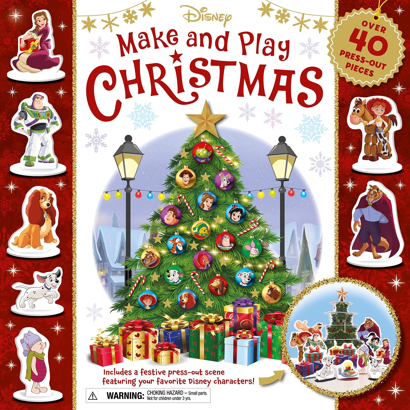 Disney Make & Play Christmas: Create a Festive Press-Out Scene Featuring You…