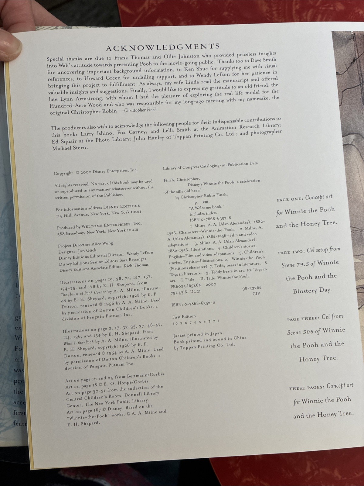 Disney’s Winnie the Pooh : A Celebration of the Silly Old Bear 2000 Hardcover