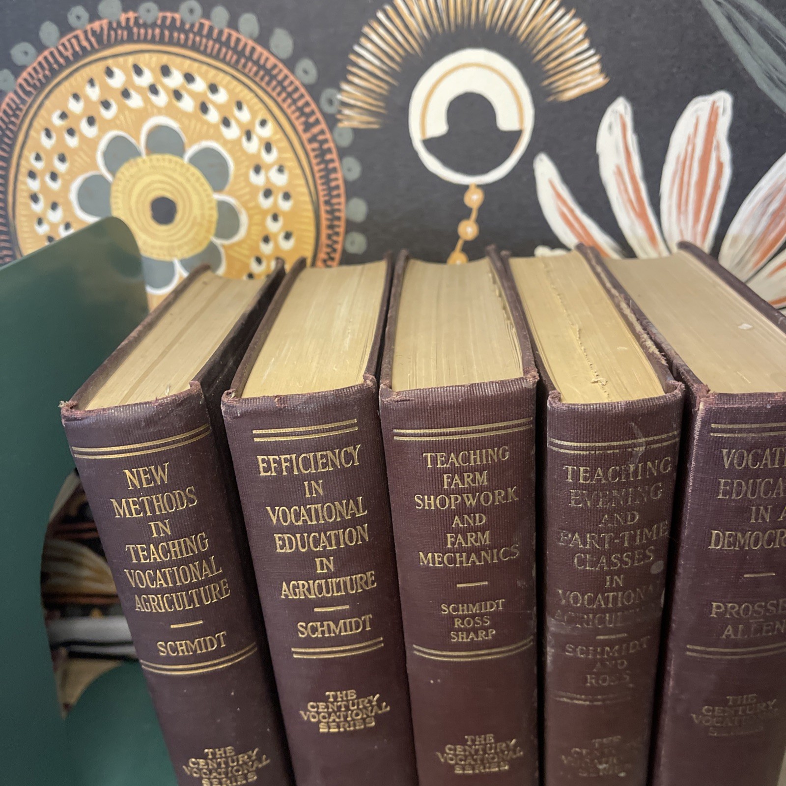 SIGNED Antique Century Vocational Series 5-Vol Set 1924-1931 Schmidt 1st Eds