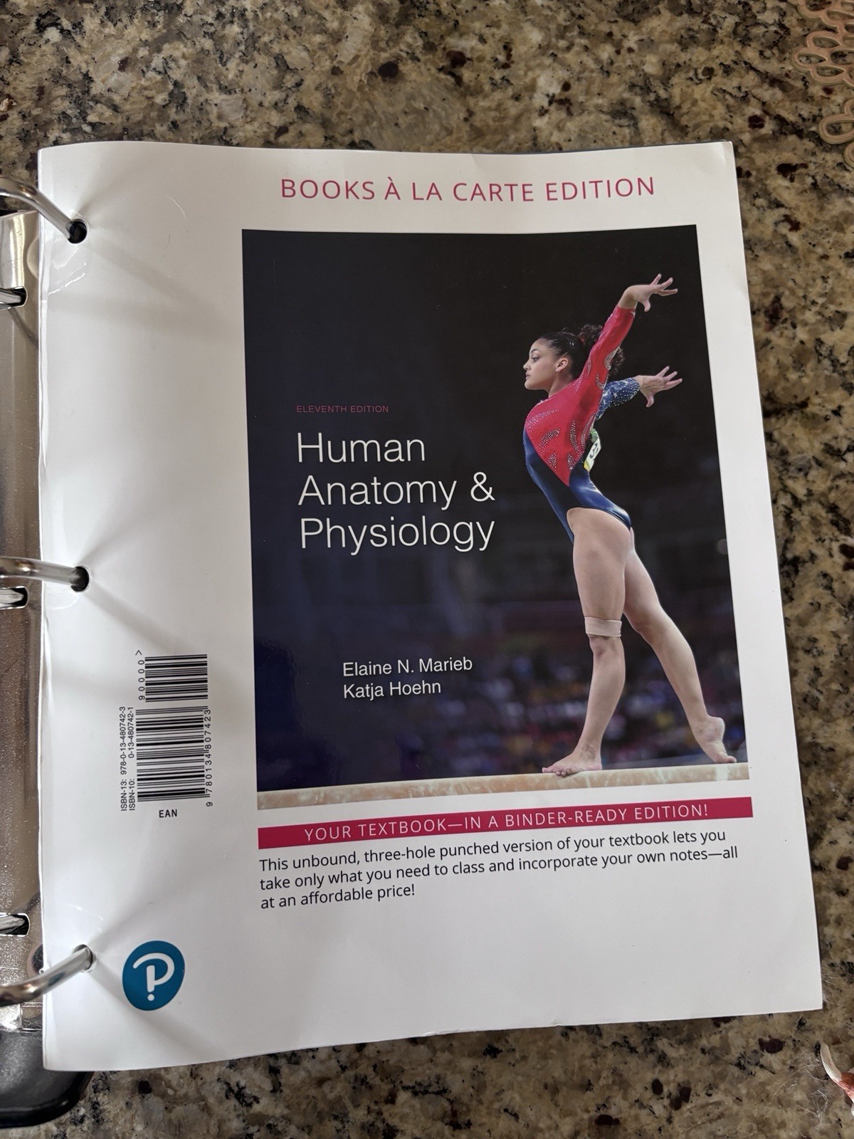 Human Anatomy and Physiology, 11th edition spiral textbook by Elaine Marieb