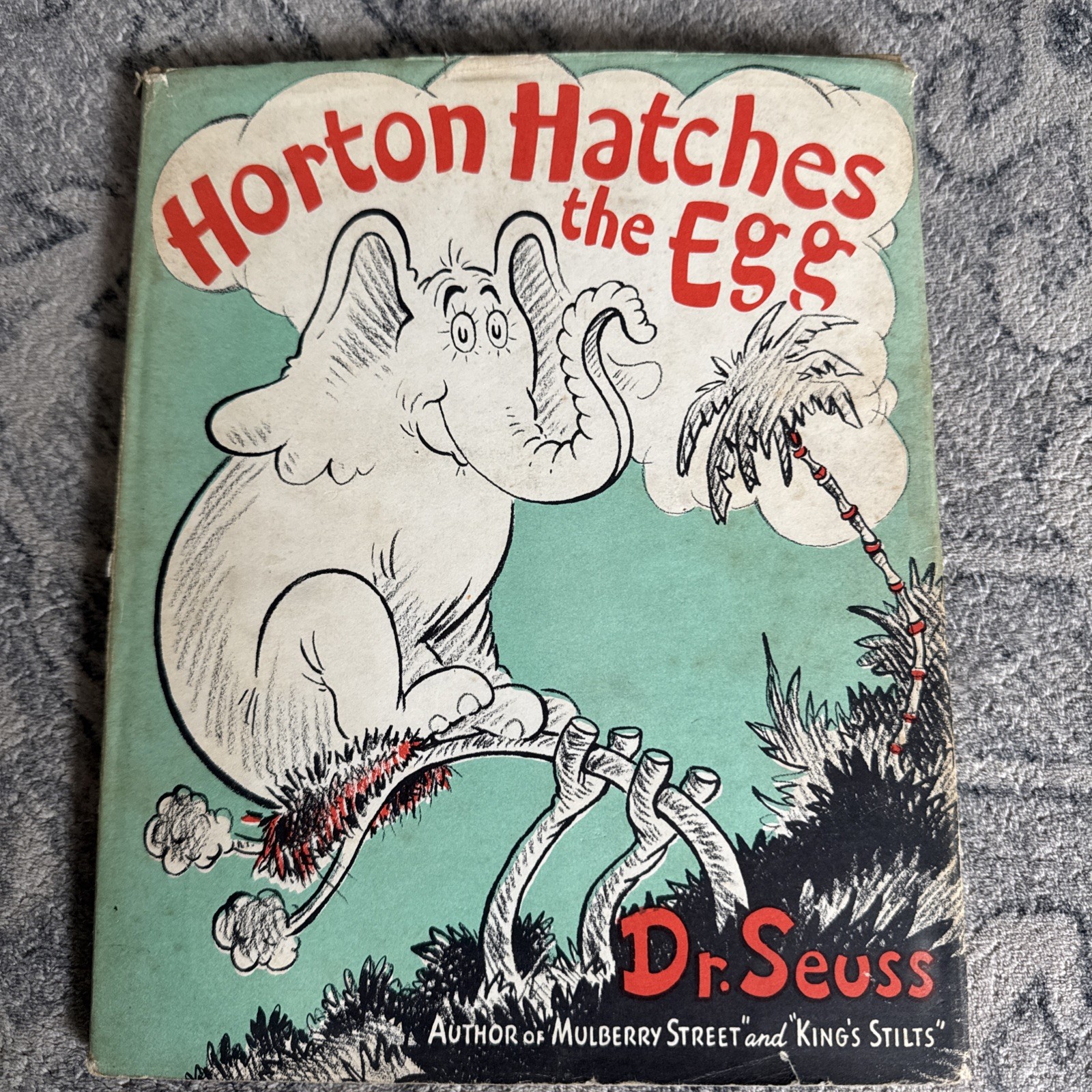 Vintage 1940 Horton Hatches The Egg Dr Seuss HC w/ Original Dust Jacket