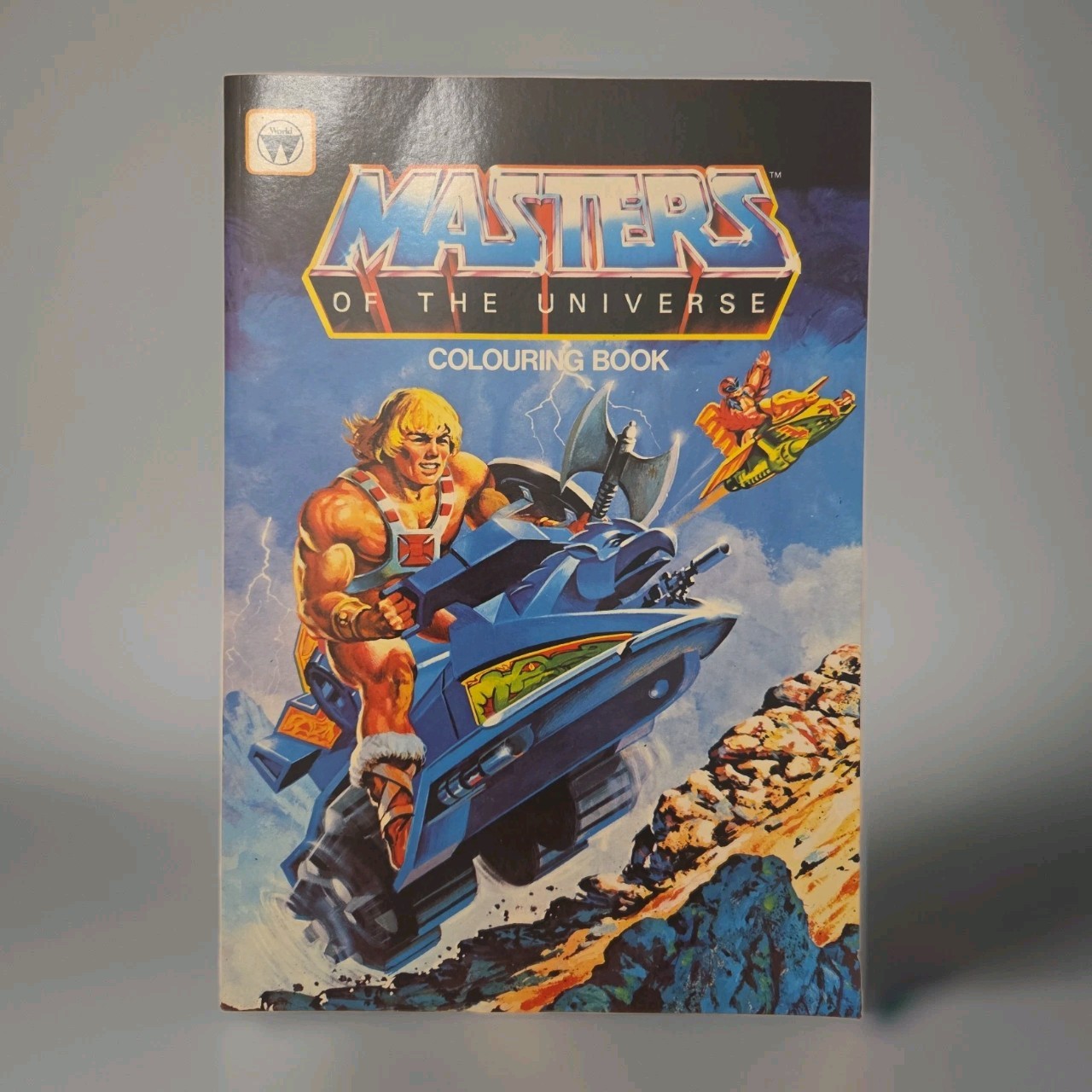 Rare 1984 Mattel MASTERS OF THE UNIVERSE MOTU HE-MAN Coloring Book ~ Import UK