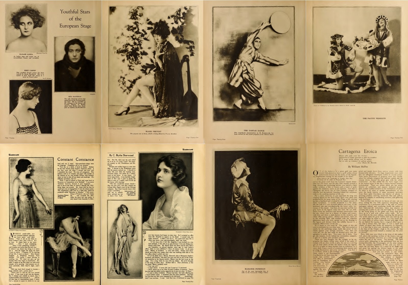 36 Old Issues of Shadowland – Art Dance Film Fashion Magazine (1919-1923) on USB