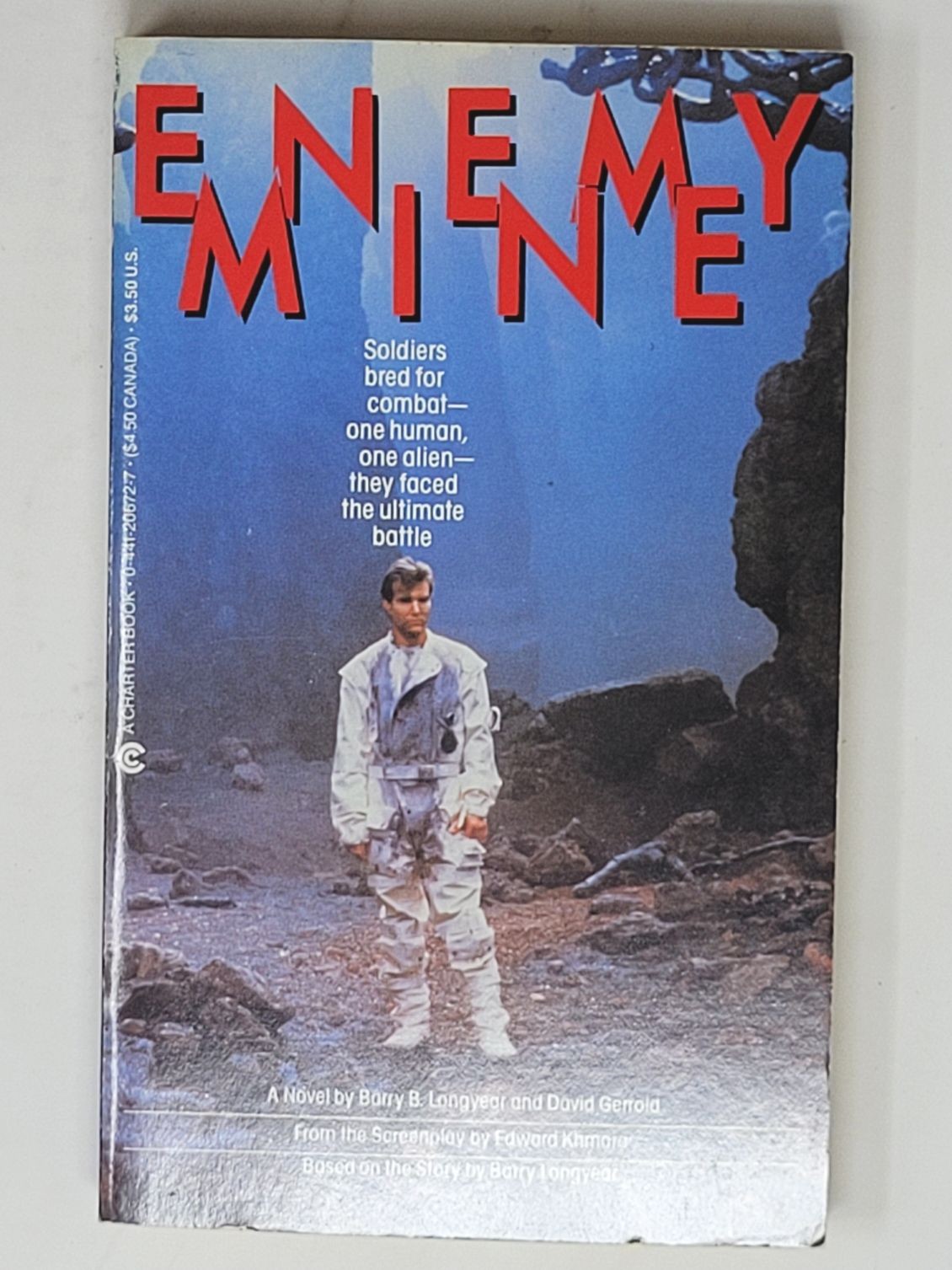DAVID GERROLD & BARRY B. LONGYEAR SIGNED FIRST – Enemy Mine (Dennis Quaid)