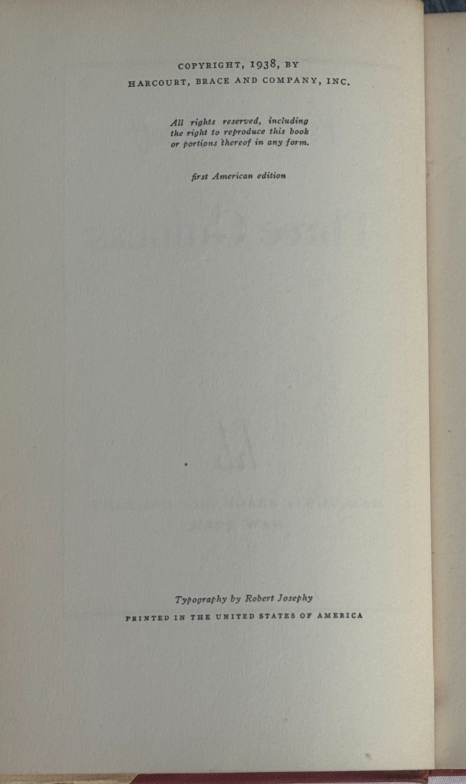 Virginia Woolf Three Guineas 1938 First American Edition Harcourt Brace Original