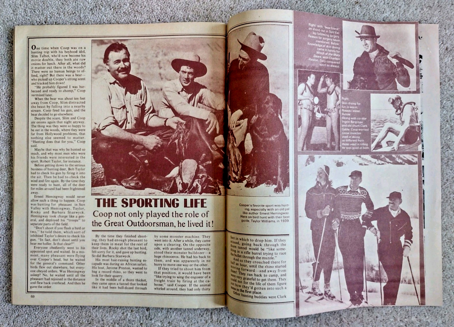 Gary Cooper Series Greats #6 (Barven, US, 1972) career retrospective 68pp