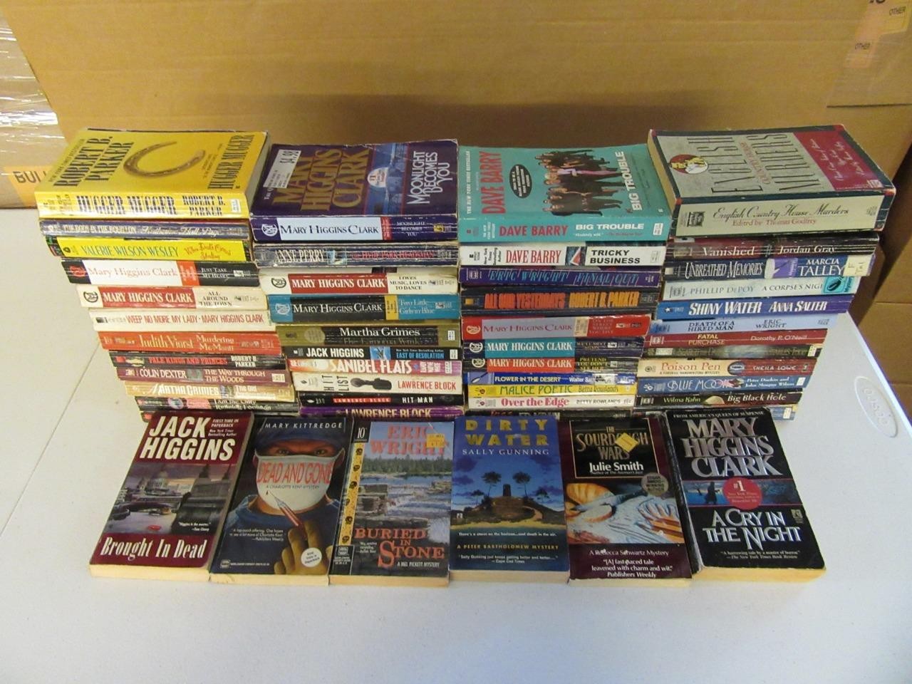 BIG Lot (51) MURDER MYSTERY Books ROBERT B PARKER RANDY WAYNE WHITE JAMES D DOSS