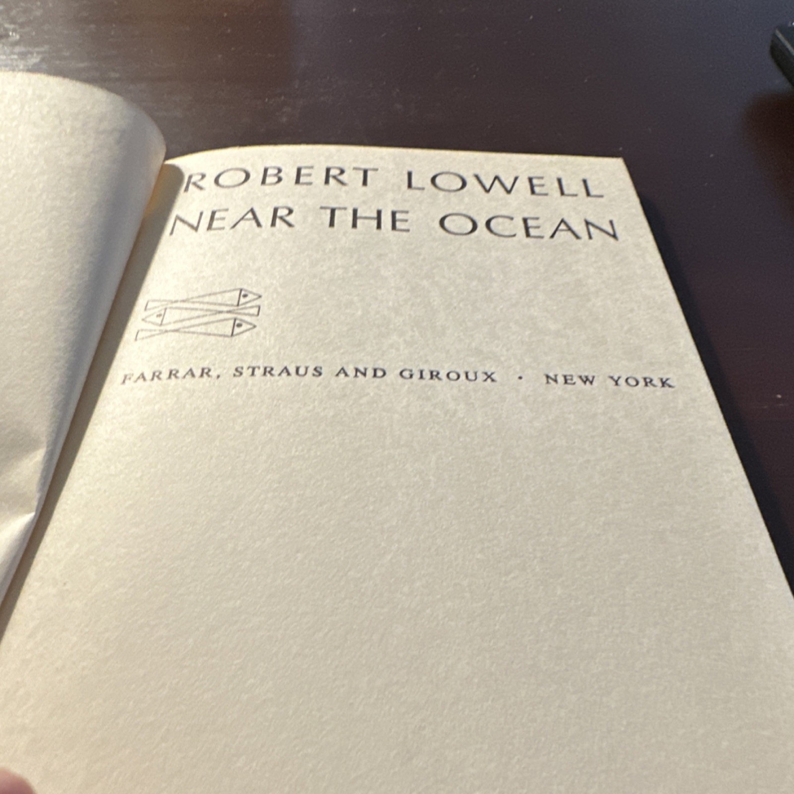 Farrar, Straus and Giroux Robert Lowell Near the Ocean Sidney Nolan Poetry Book
