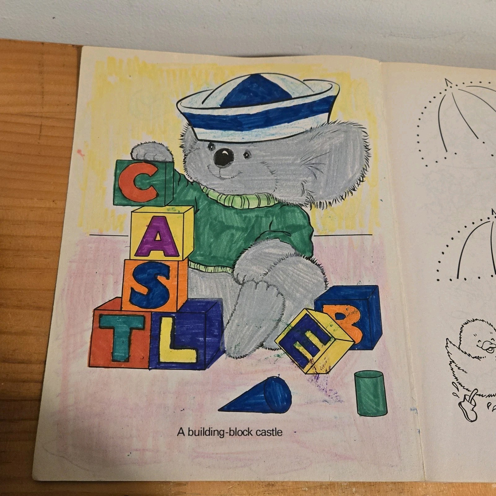 Critter Sitters Activity Coloring Book Vintage 1992 Merrigold 10 Pages Colored