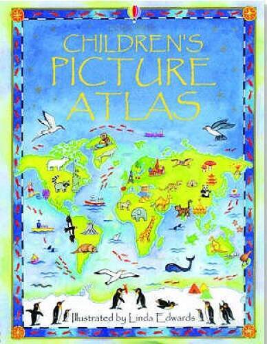 The Usborne Children’s Picture Atlas – Hardcover – ACCEPTABLE