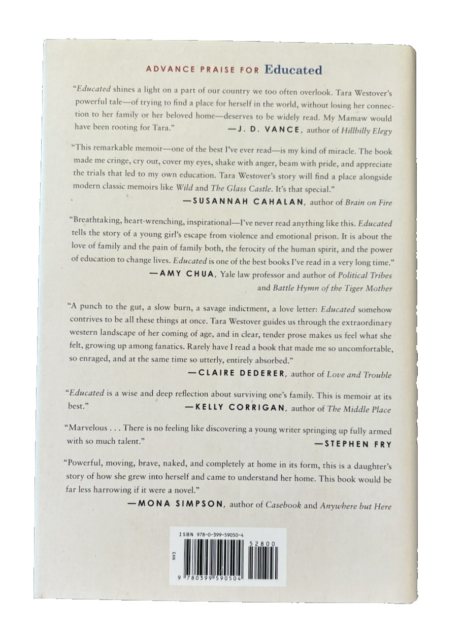 Educated : A Memoir by Tara Westover (2018, Hardcover)