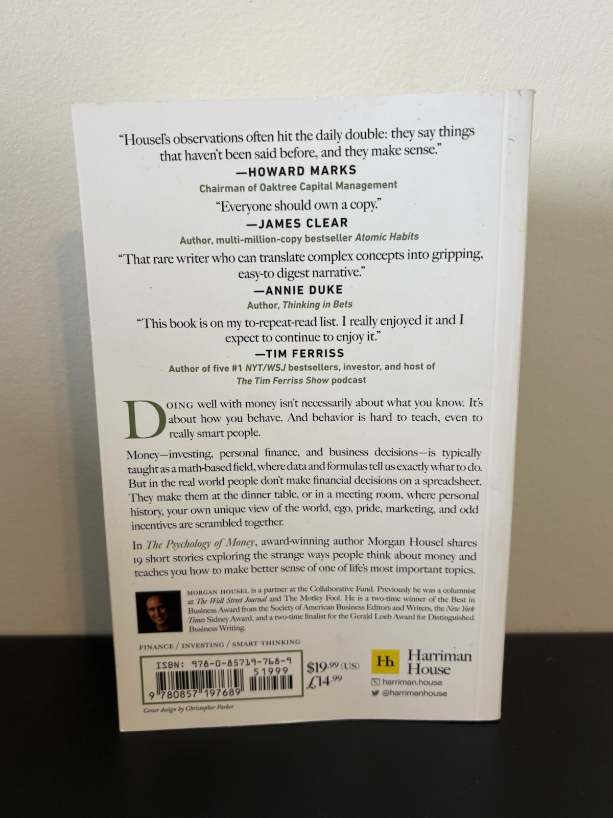 The Psychology Of Money Book