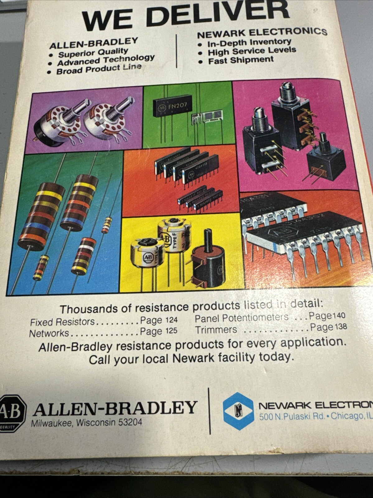 1985 Newark Electronics Catalog 106 – 800 Pages