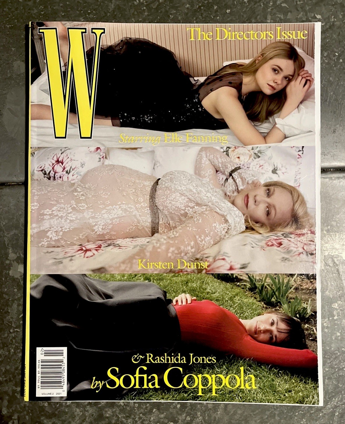 W The Director’s Issue (2021) Magazine Book Vol. 2 Elle Fanning Kirsten Dunst