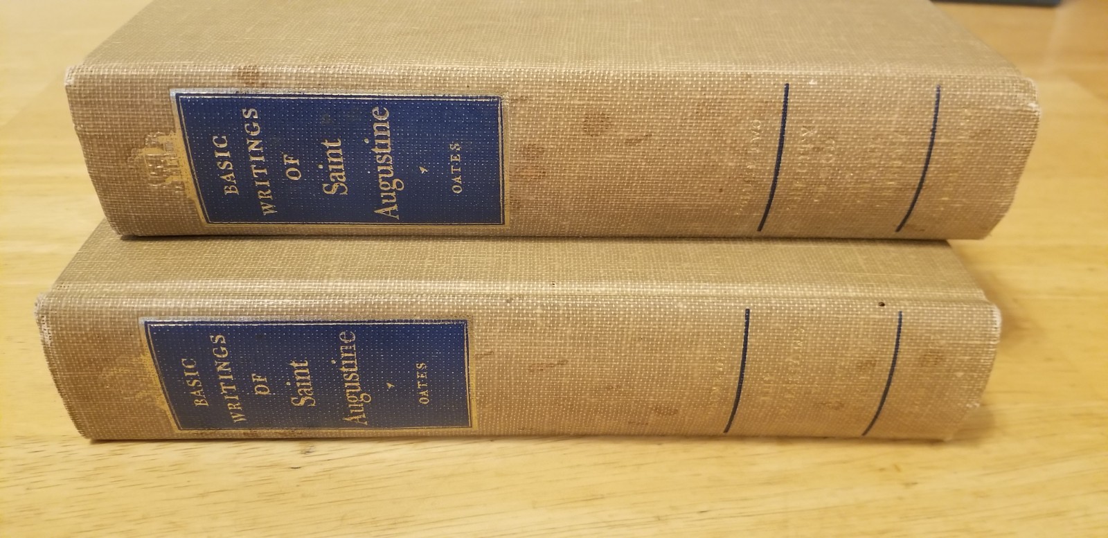 Basic Writings of Saint Augustine Whitney J Oates 1948 First Edition 2 Volumes