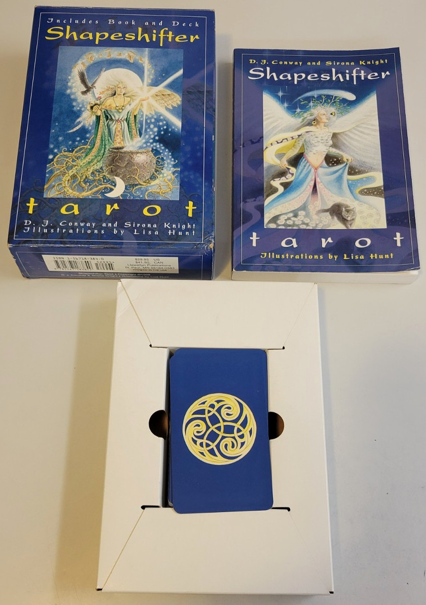 SHAPESHIFTER TAROT 81 Oracle Cards 1998 Set w/1st Ed & Printing PB Book RARE OOP