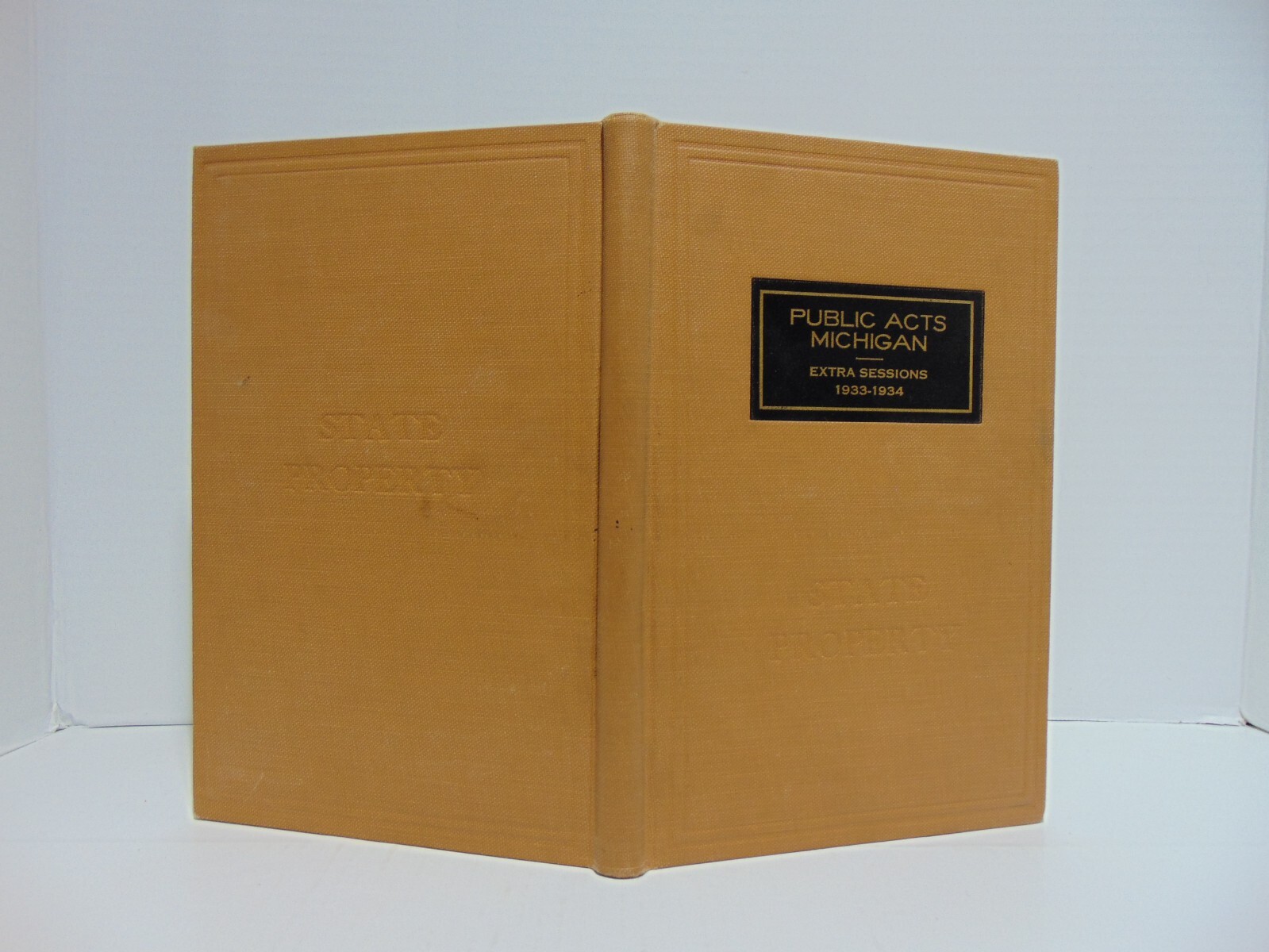 Public Acts Michigan Extra Session 1932 Session of 1933 Extra Sessions 1933-1934