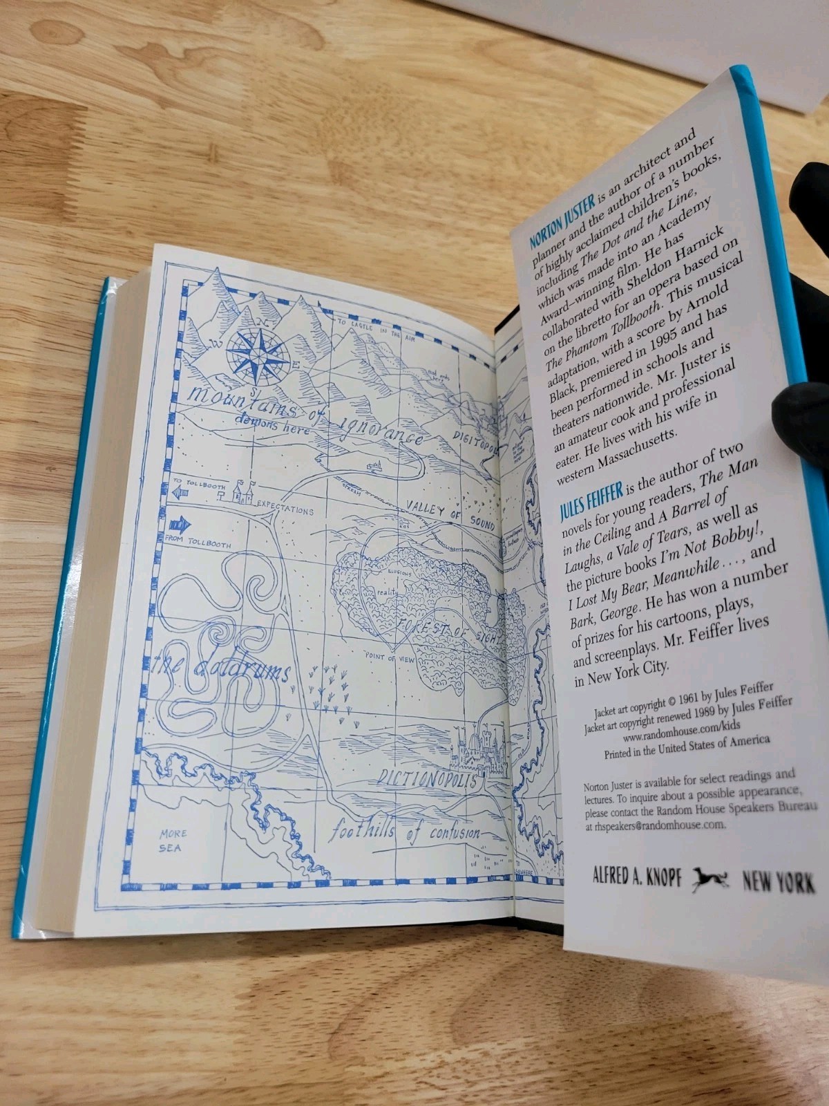 THE PHANTOM TOLLBOOTH Norton Juster SIGNED Hardcover Jules Feiffer Illus. NF/NF