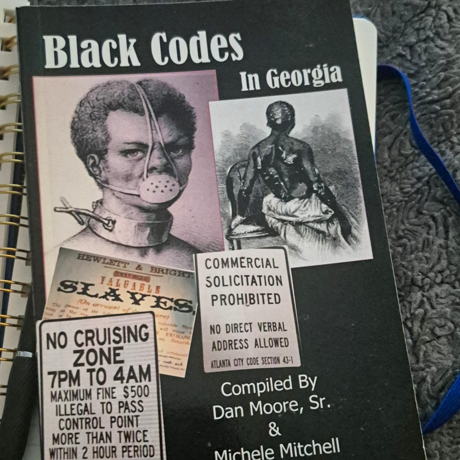 Black Codes in Georgia Dan Moore Sr & Michele Mitchell Spiral Bound History