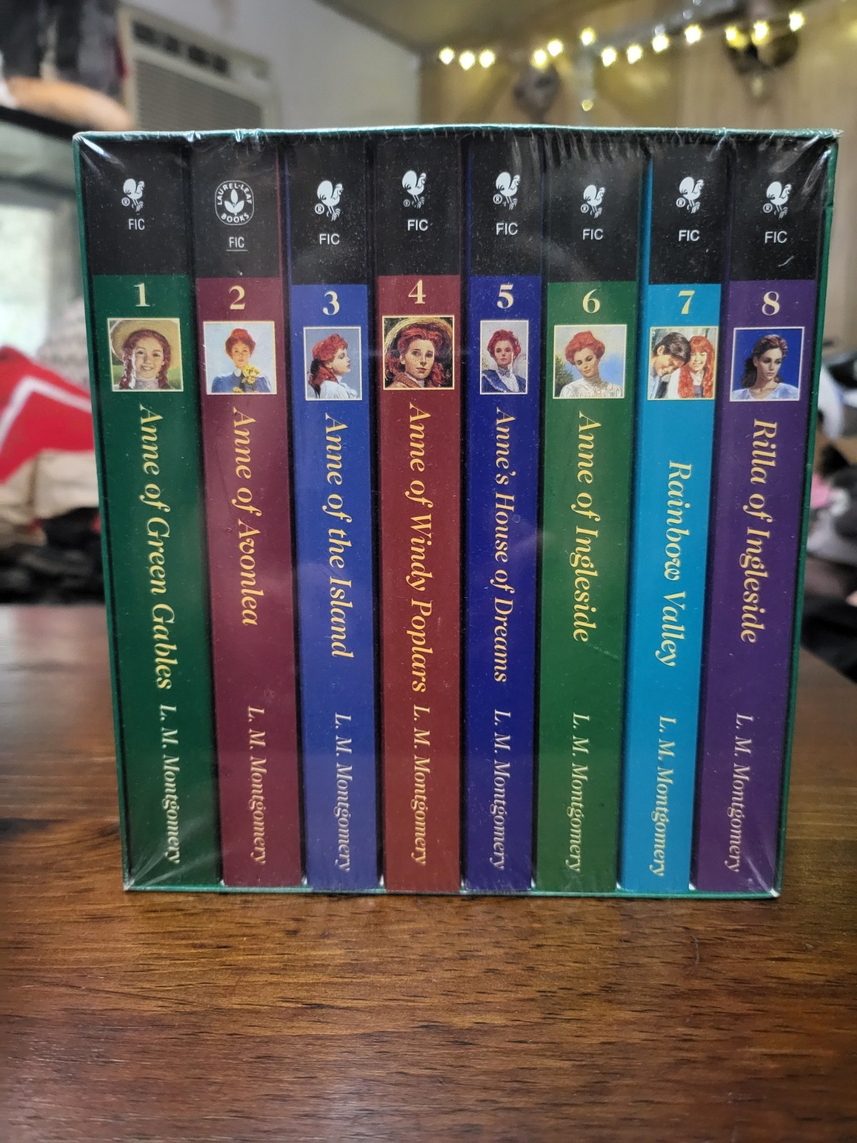 Anne of Green Gables, Complete 8-Book Box Set by L. M. Montgomery (1990, Mass…