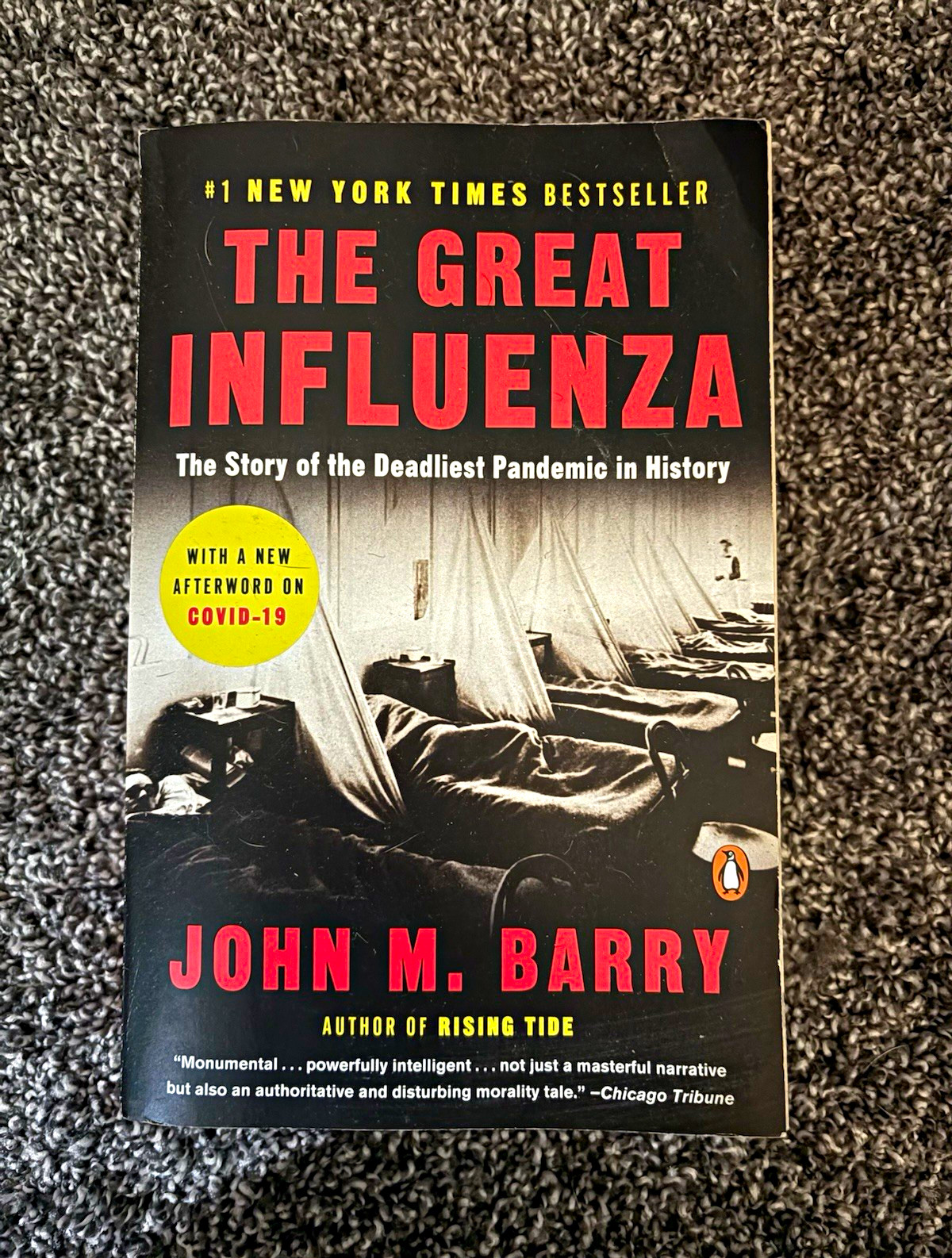 John M. Barry The Great Influenza Paperback Penguin w/ New COVID-19 Afterword