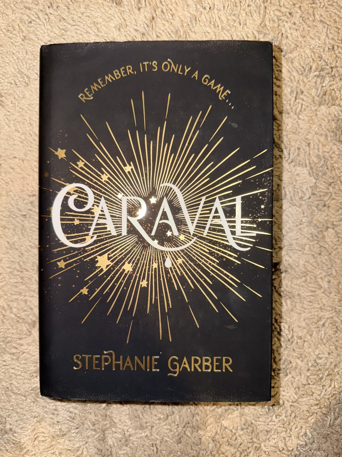 OUT OF PRINT, sold out 1st printing Caraval UK hardback hidden cover Tent