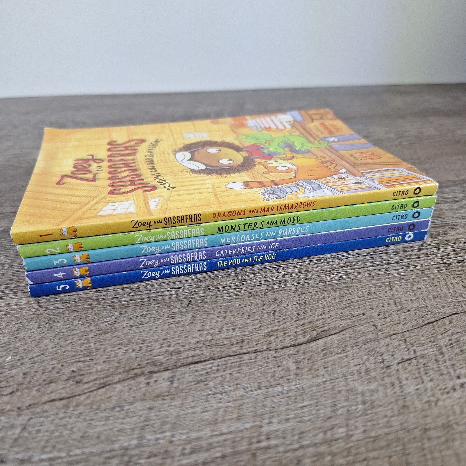 Zoey And Sassafras By Asia Citro 5 Book Bundle Lot Paperback School Age Chapter