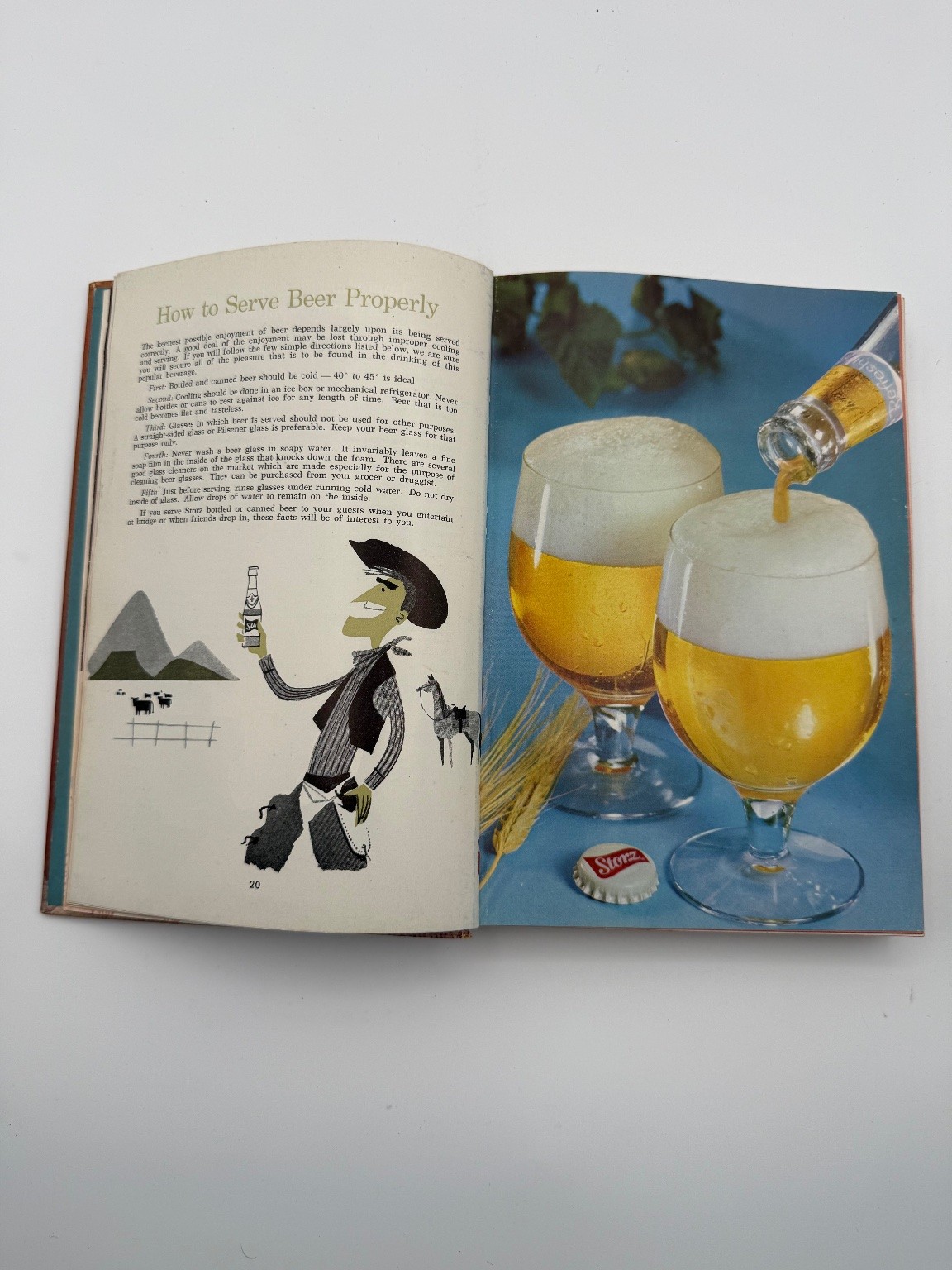 Vintage 1957 New Storz Cookbook Revised Edition Beer Brewery Omaha NE HC Recipes