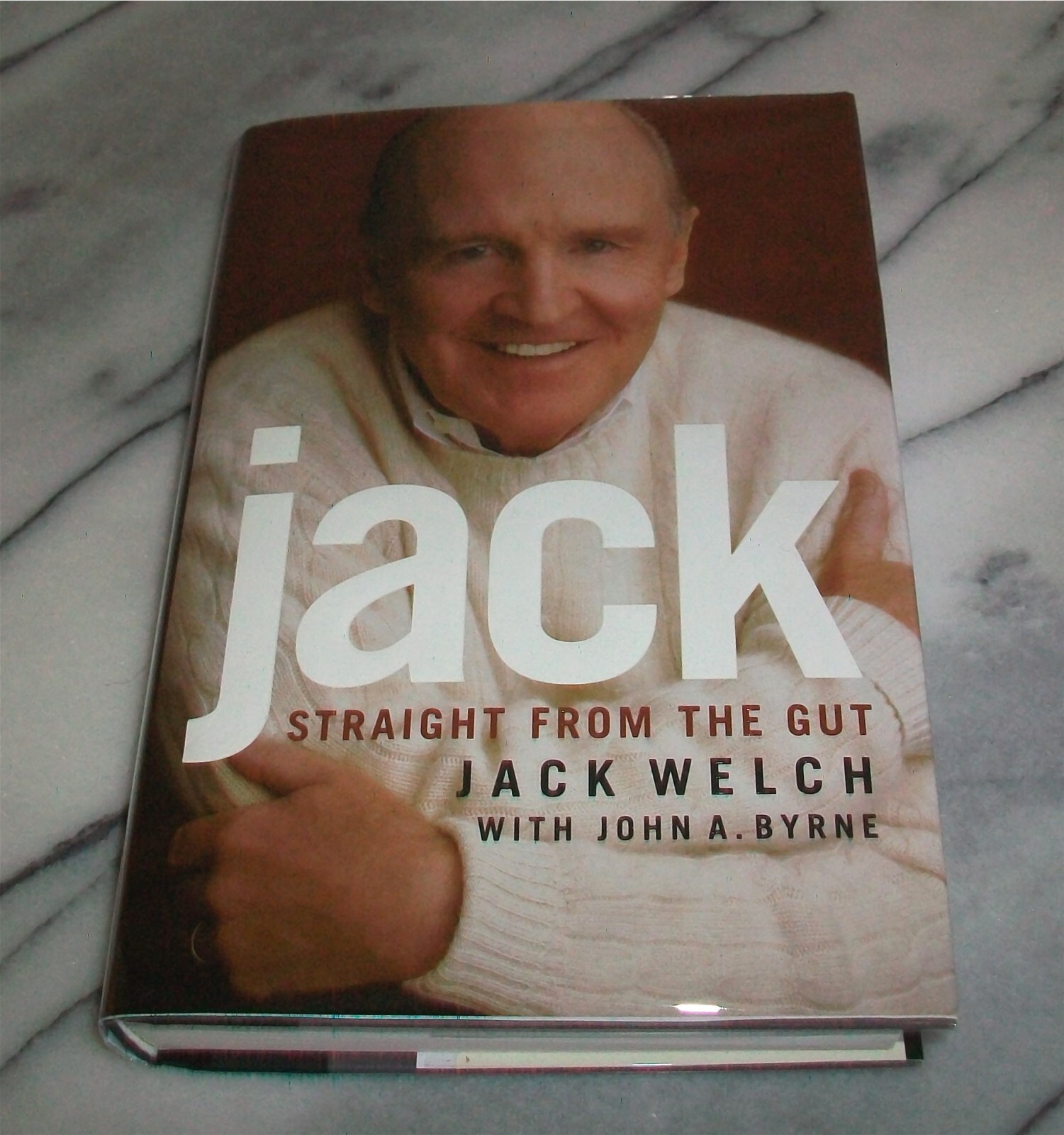 Signed Bookplate JACK : STRAIGHT FROM THE GUT Jack Welch John A Byrne 2001 HC/DJ