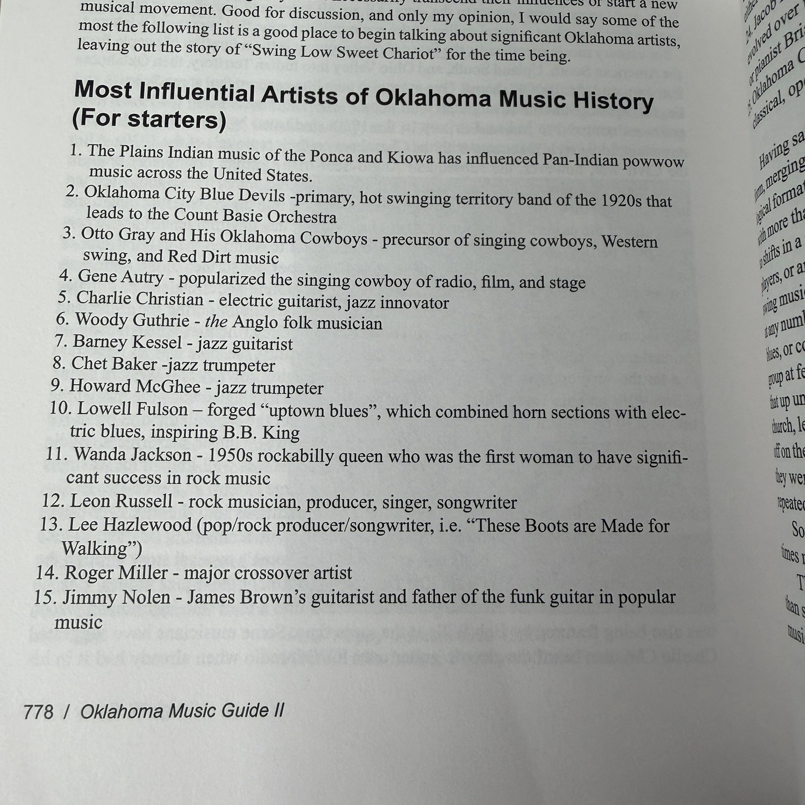 Oklahoma Music Guide II Hugh Foley Biographies Big Hits Musicians Groups 782 pgs