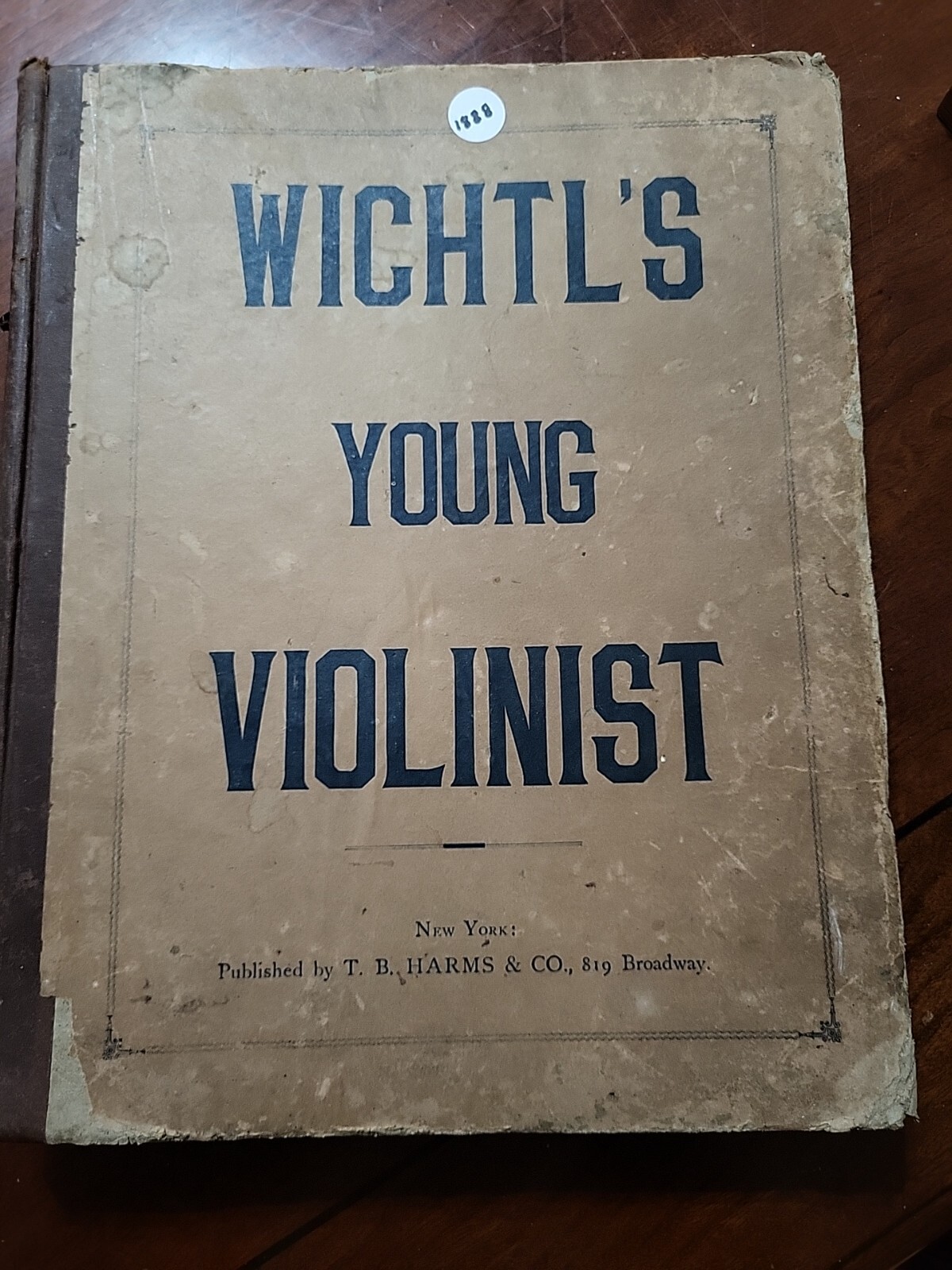 Wichtl’s Young VIOLINIST Antique RARE Book 1888