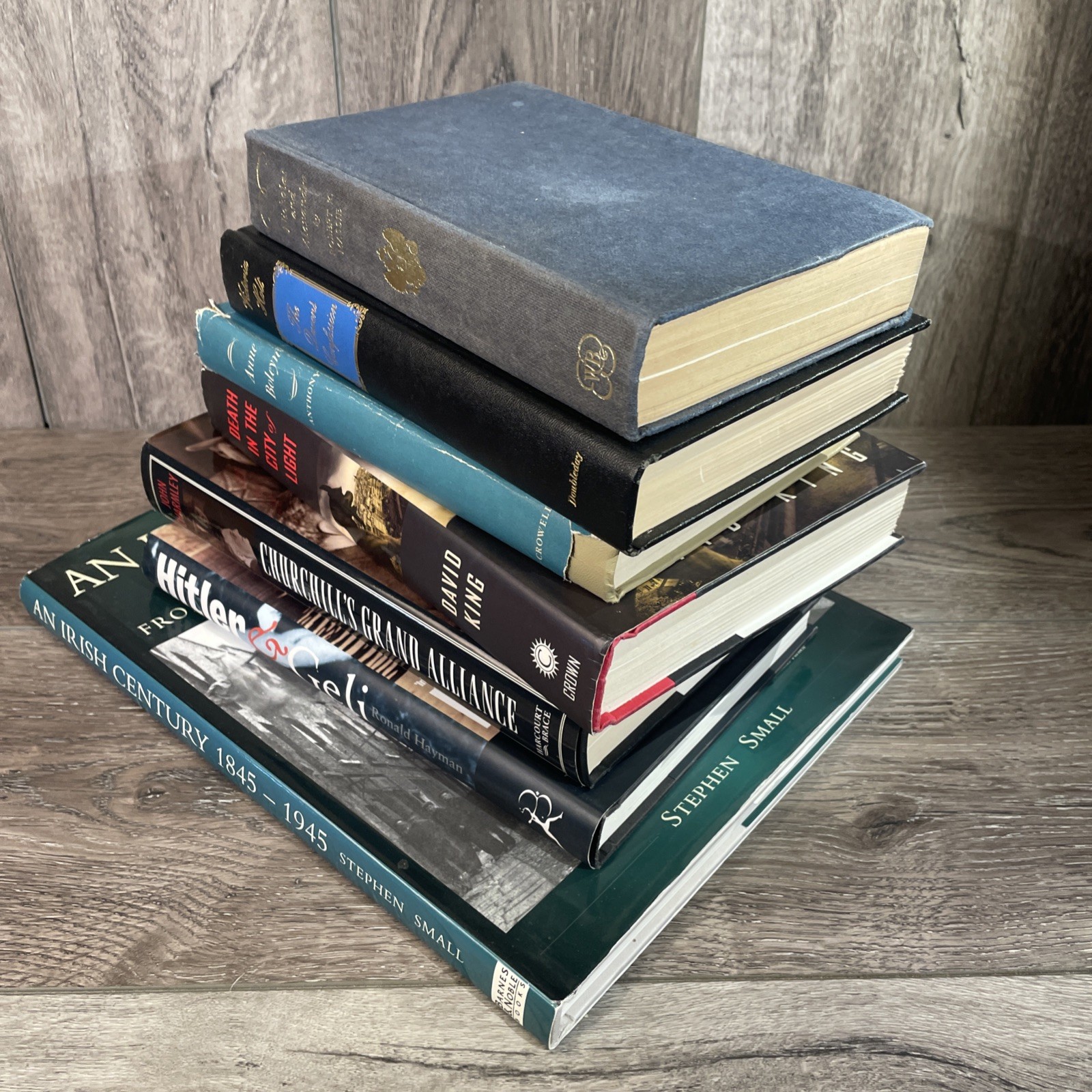 European Royalty & Great Wars History Lot 7 Books – Churchill, Romanovs, WWII HC