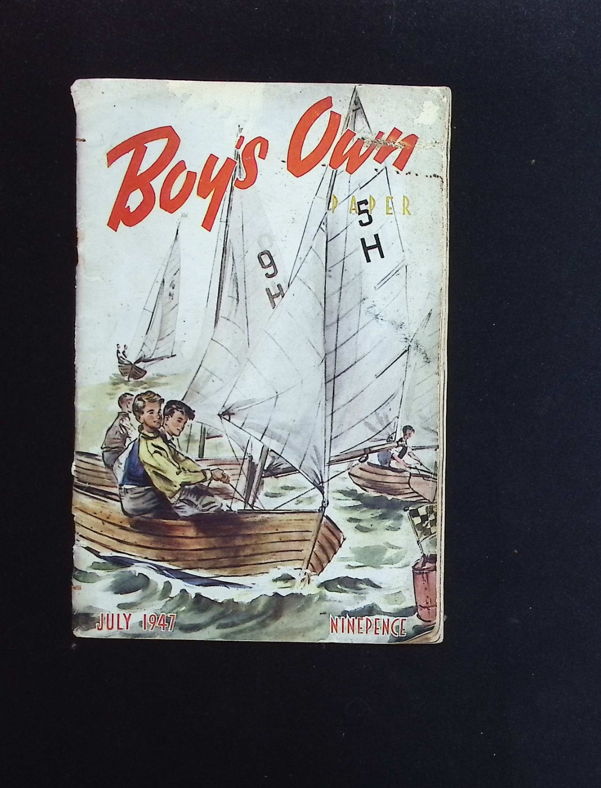 Boy’s Own Paper July 1947 – Clark Hall – Vintage Magazine Sailing Railways