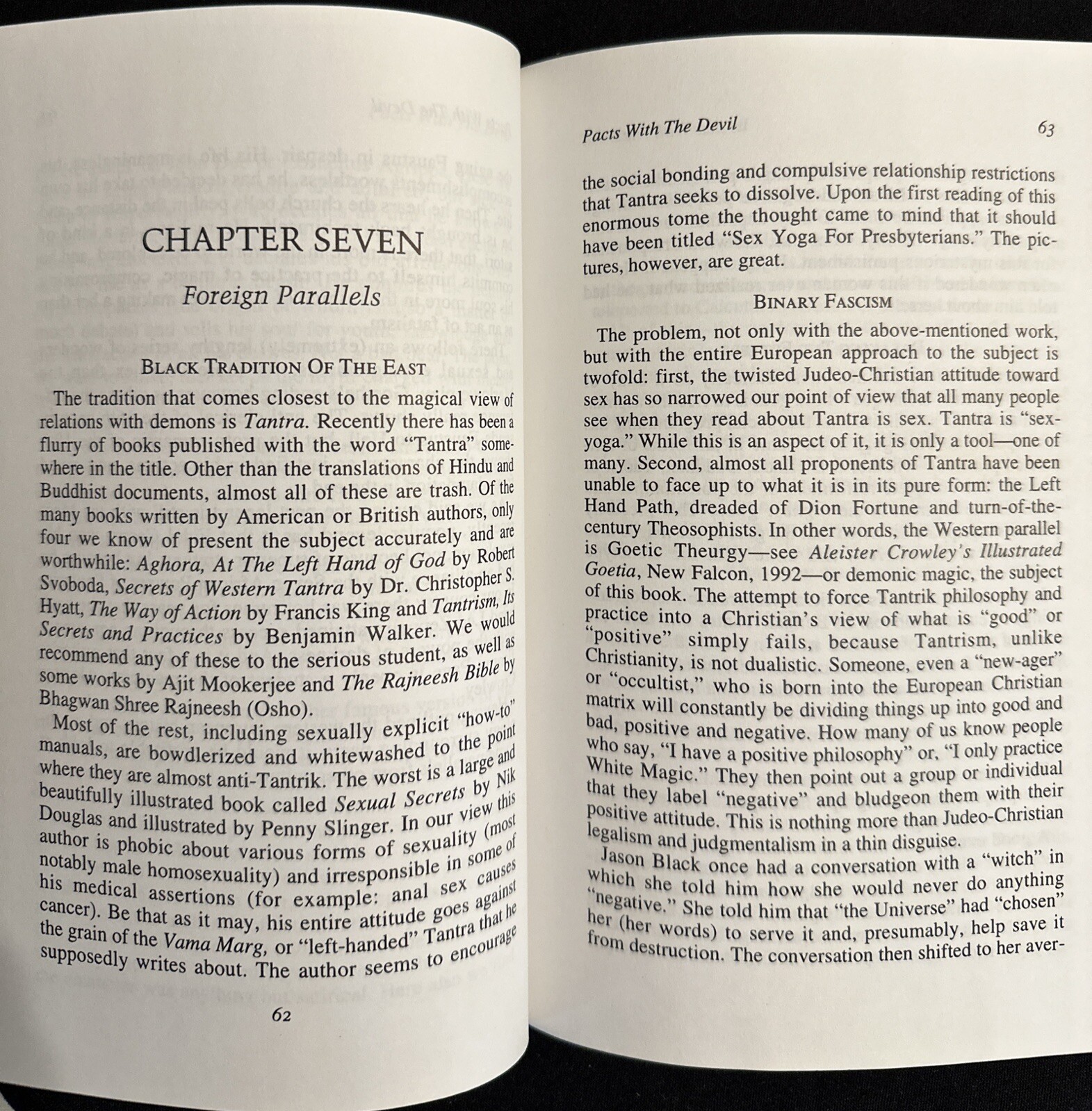 Pacts with the Devil, by S. Jason Black & Christopher Hyatt New Falcon 2002 GOOD
