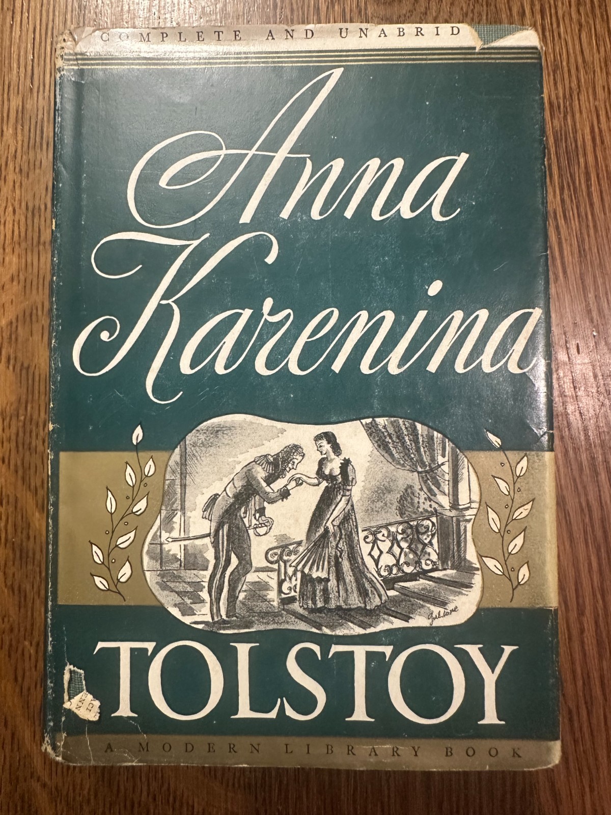 Anna Karenina by Leo Tolstoy – 1950 Modern Library HC/DJ WAR & PEACE RUSSIAN LIT