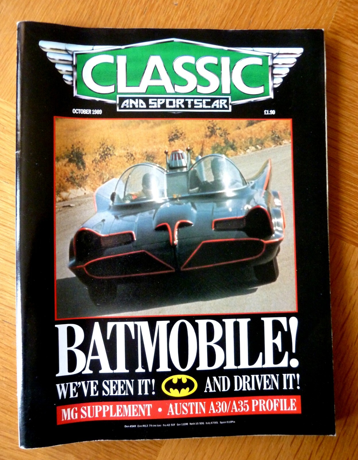 Classic & Sports Car Magazine Oct 1989 MG Supplement, Austin A30/A35, Bugatti