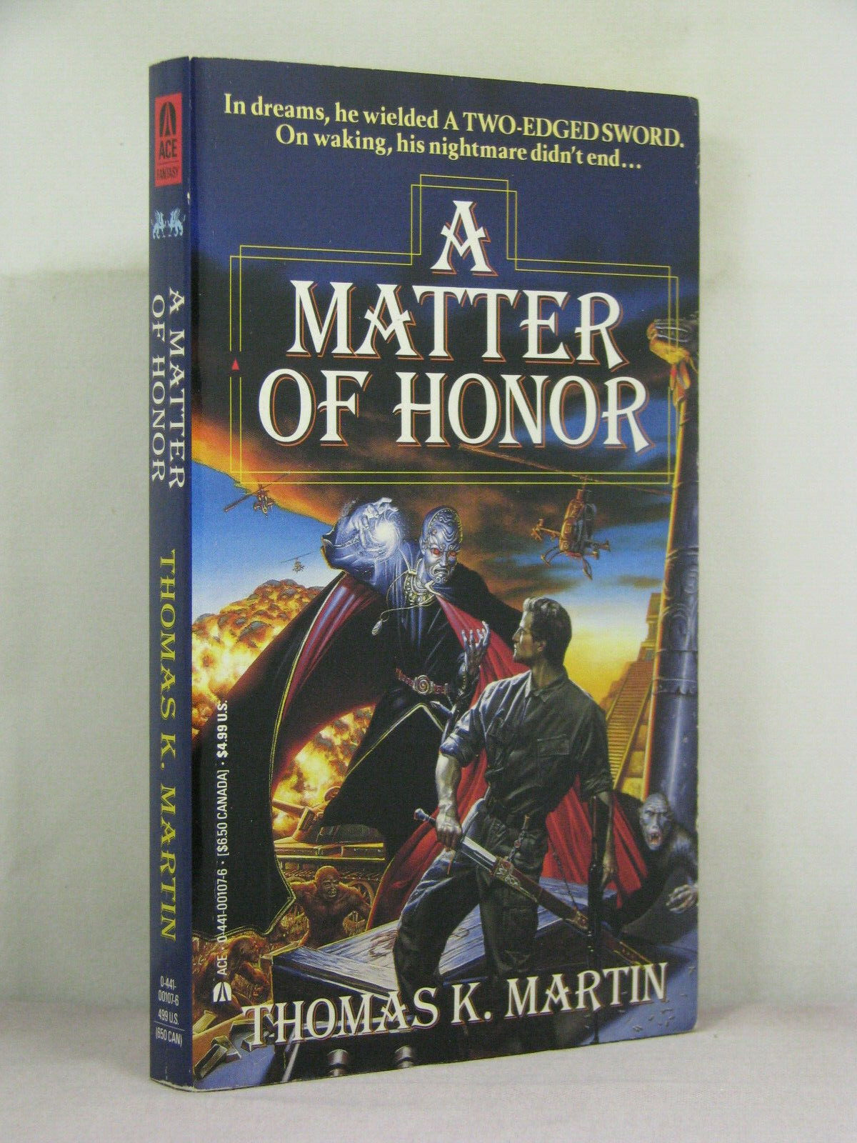 1st,signed by 2(auth,art),Delgroth 2:A Matter of Honor by Thomas K Martin (1994)