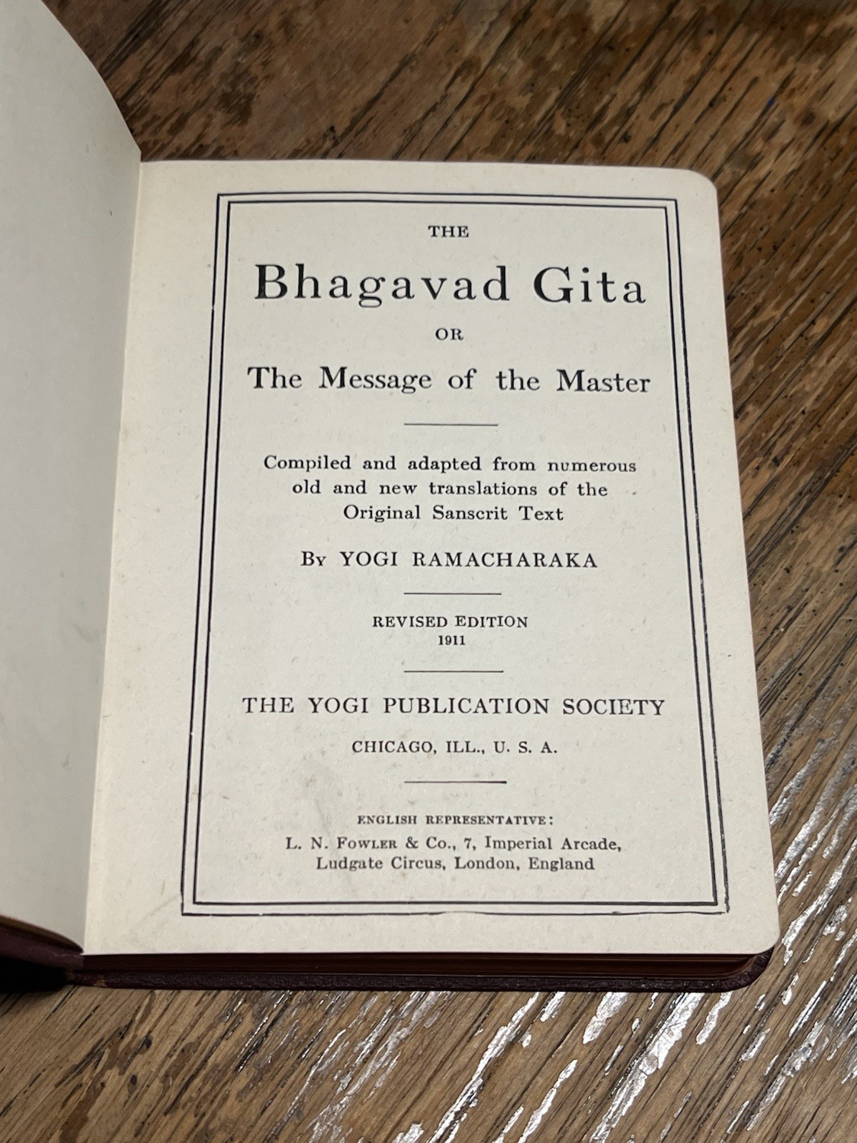 1911 – Bhagavad Gita – Mysticism / William Walker Atkinson Clean!
