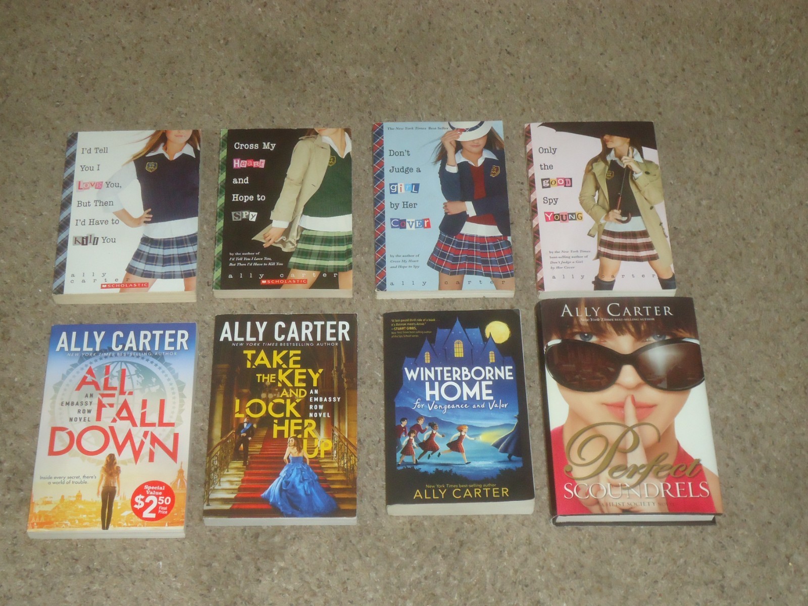 Lot 8 Ally Carter Novels Gallagher Girls Heist Society Embassy Row