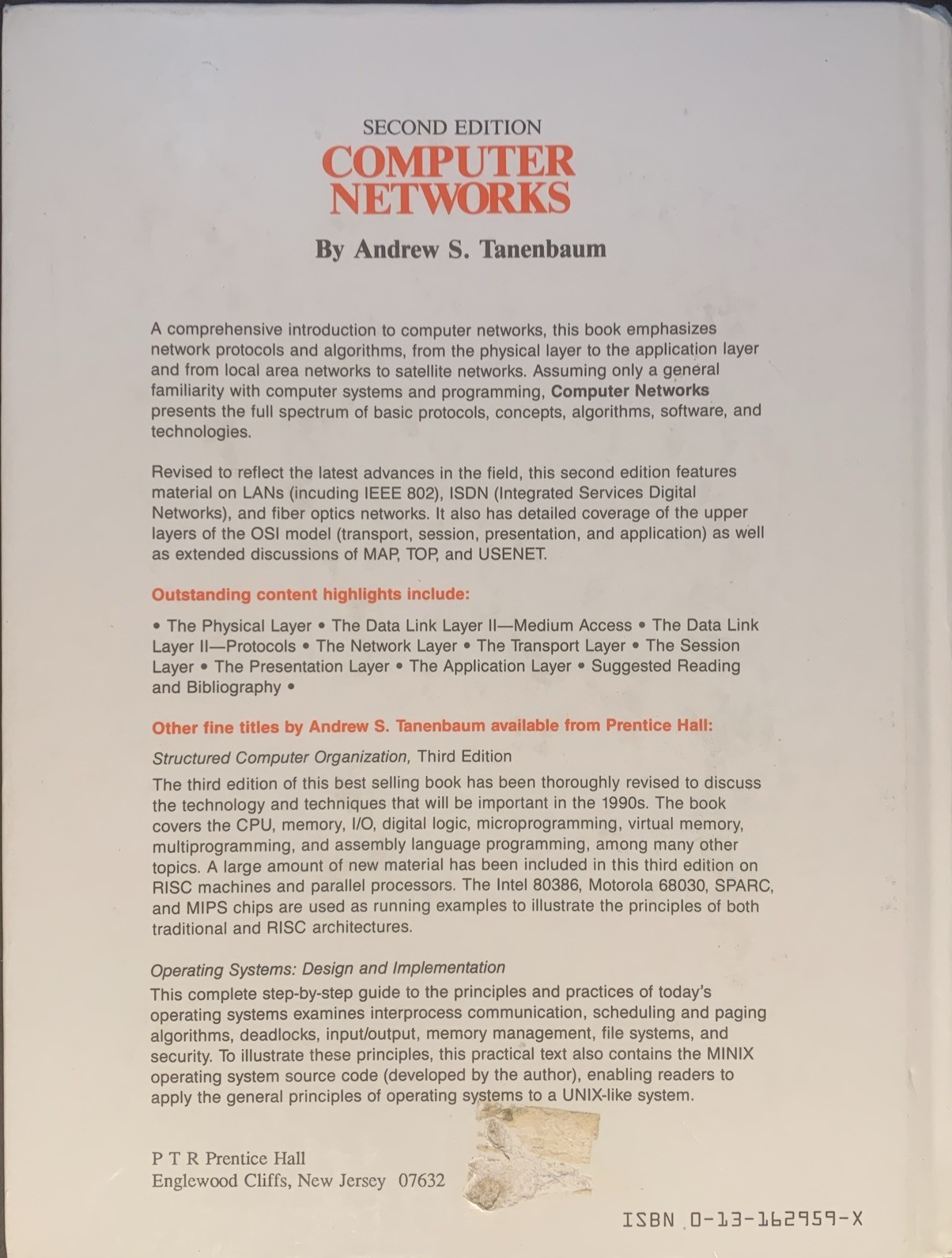 Computer Networks Hardcover Andrew S. Tanenbaum – Hardcover