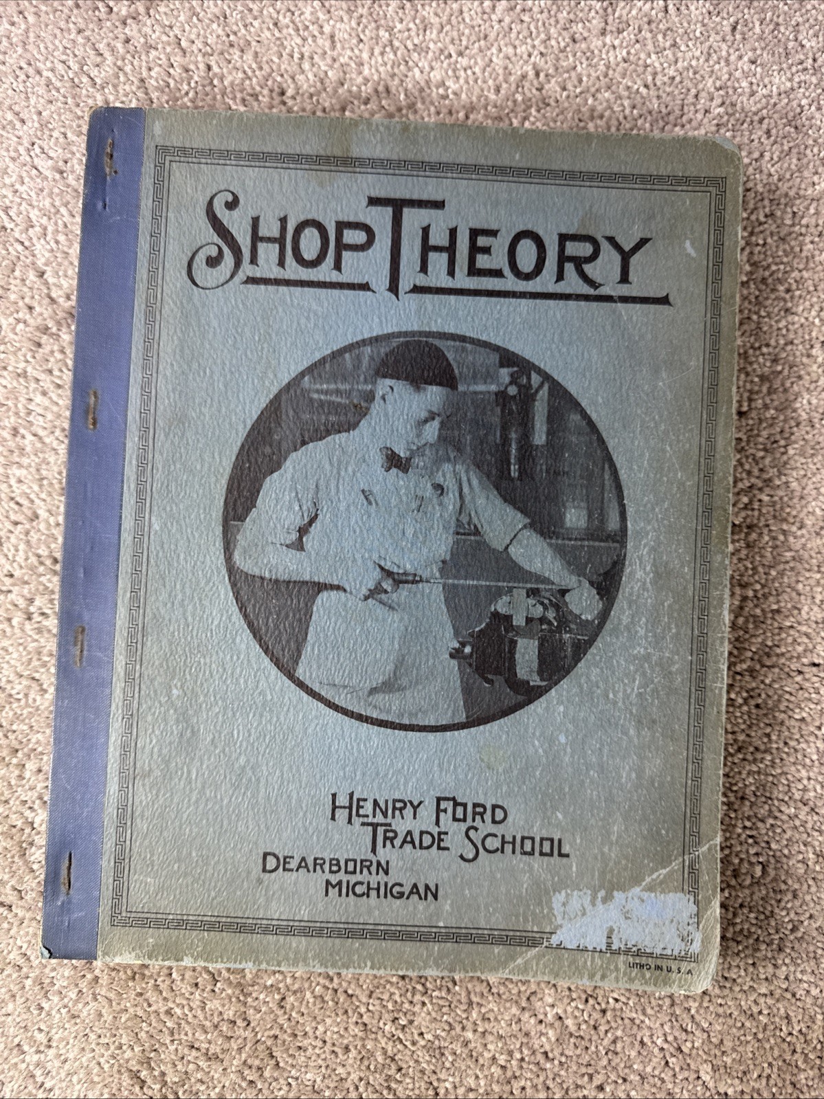 1941 Shop Theory Henry Ford Trade School Book – Dearborn Michigan – Machining